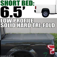 Topline For 1997-2004 Dakota 6.5 Ft Bed Low Profile Hard Tri Fold Tonneau Cover