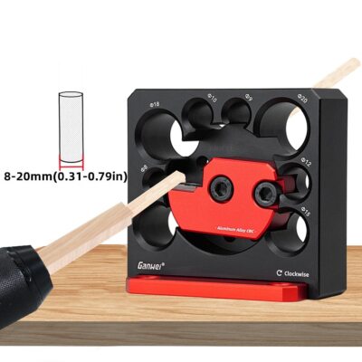Adjustable Dowel Maker Jig Electric Drill Milling Dowel Round Rod Auxiliary Tool