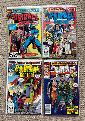 Damage Control Vol 2 #1-4 Complete Run (1989, Marvel) Acts Of Vengeance!