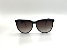 Vintage Black Oval Oversized Metal Sunglasses 54-16-119