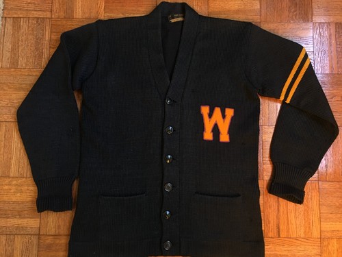 Washington Huskies Sweater vtg 20s 30s "Boys in the Boat" Letterman Crew M / L - Picture 3 of 9