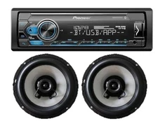 Pioneer MVH-S322BT Digital media receiver MVHS322BT + 1 Pair 6.5 inch Speakers