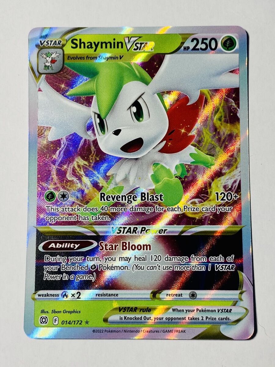 Shaymin V STAR 014/172 Ultra Rare Pokemon Card Brilliant Stars Naer Mi