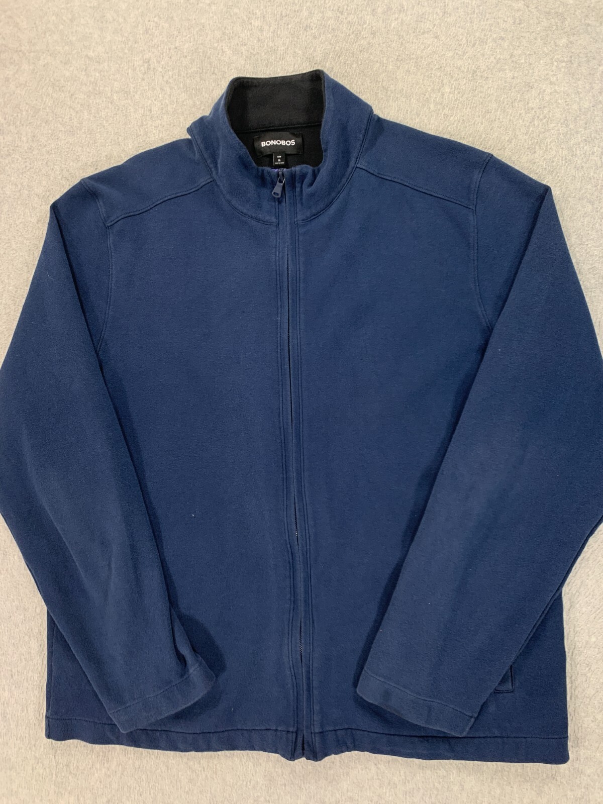 Bonobos Slim Fit Cotton Blend Full Zip Jacket (Men's XL) Blue