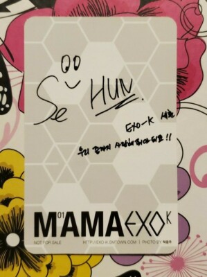 EXO MAMA Korean Ver. A Sehun Photocard | eBay
