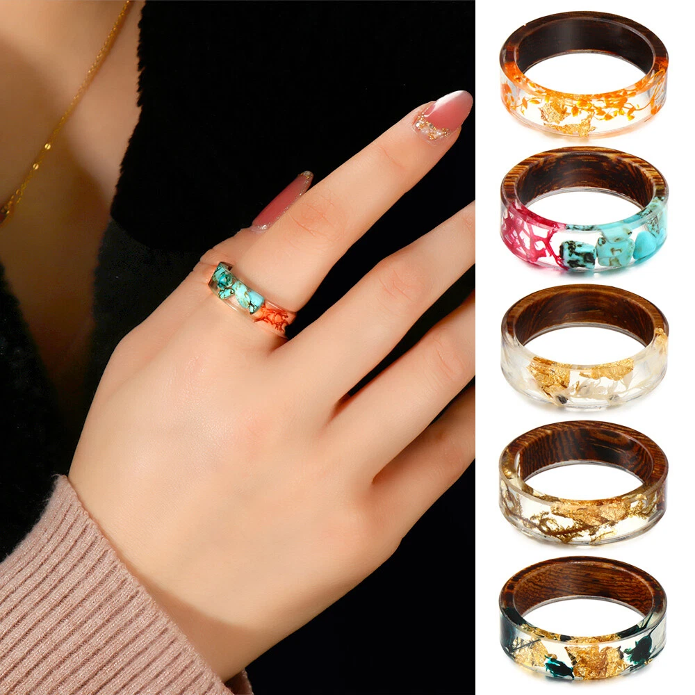 Wooden finger rings deals