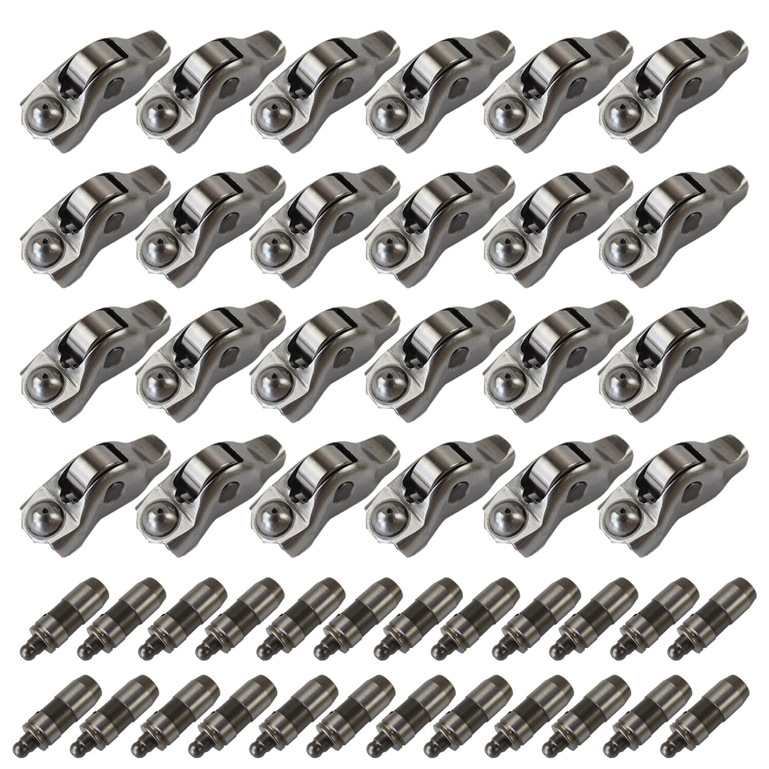 48pcs/set Rocker Arms & Lifters For Ford F150 Mustang 4.6L 5.4L 3V