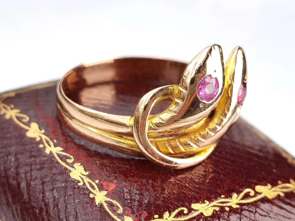 Eleganter Vintage-Ring aus 14 Karat Gold mit Rubin-GRING25274583 - Bild 4 von 4