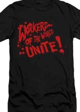 Worker of the World Unite Industrial Workers Union  T shirt IWW