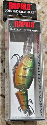 Rapala Jointed Shad Rap, JSR05 P-Perch, Depth 6' to 13', 2'', 1/4 oz.