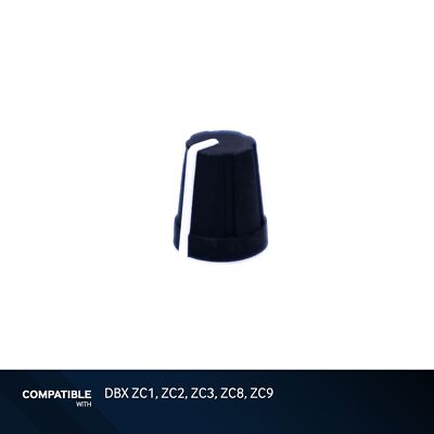 DBX Black Knob with White Line for ZC1, ZC2, ZC3, ZC8, ZC9