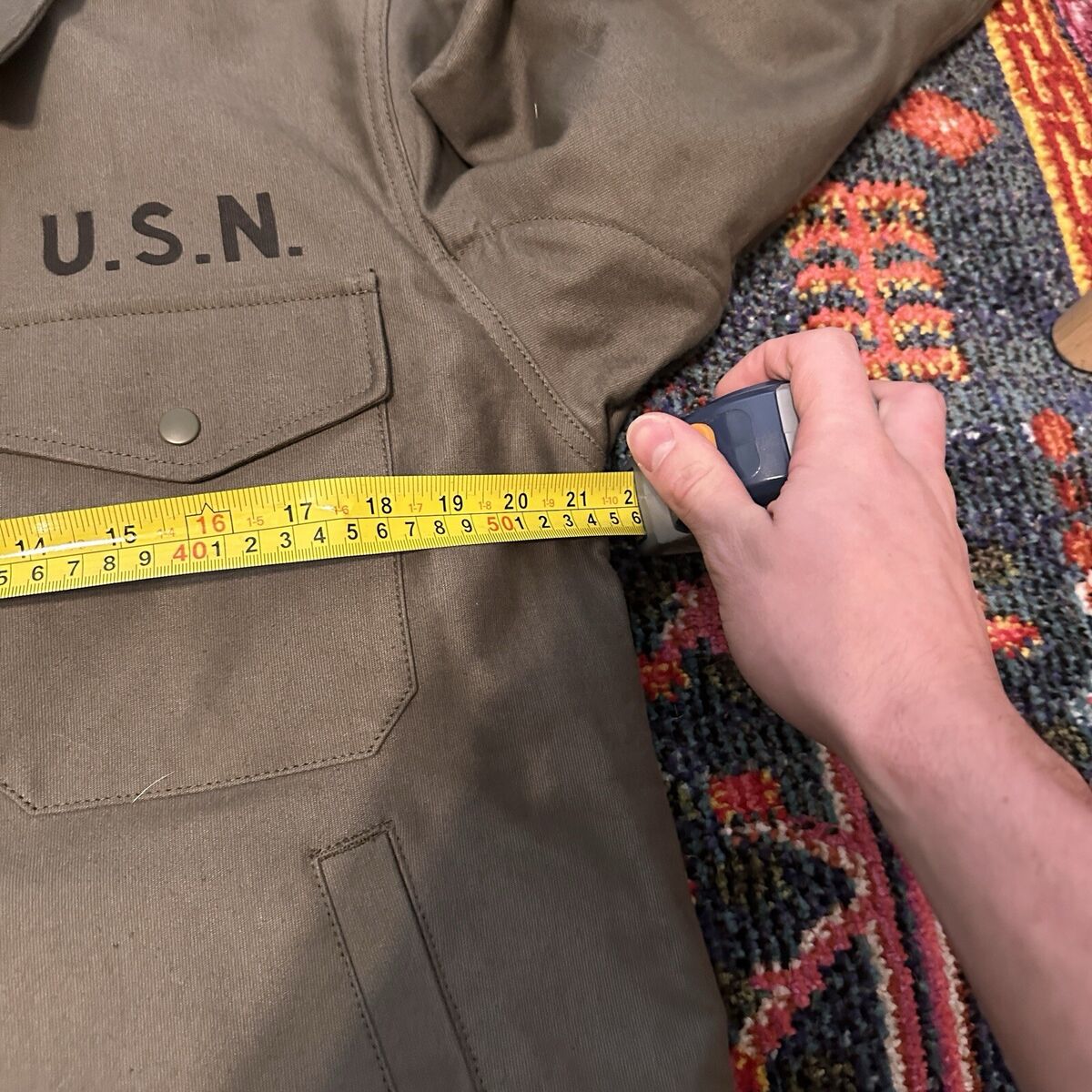 The REAL McCOY'S A2 Deck Jacket Size US Navy Style Size The REAL McCOY'S A2 Deck Jacket Size US Navy Style Size
