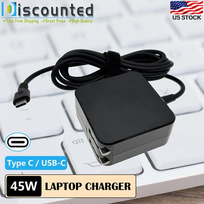 45W USB-C TypeC AC Charger for HP Chromebook 11 14 G6 G7 L43407-001 934739-850