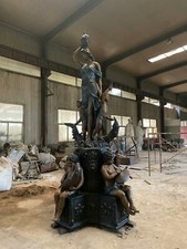 BEAUIFUL BRONZE 12' FIGURATIVE CHERUB ESTATE FOUNTAIN - BFC12