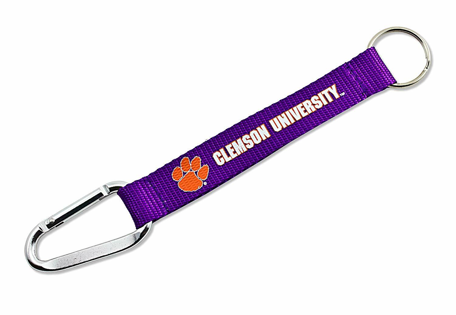 CLEMSON - CARABINER LANYARD KEYCHAIN - BRAND NEW NCAA - CCP-KT-147-06 ...
