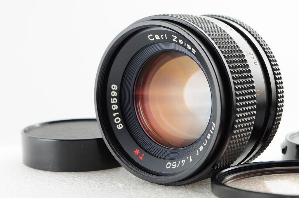 [Near Mint] Contax Carl Zeiss Planar T* 50mm F/1.4 AEJ MF lens from Japan  #221