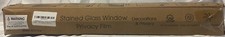 Aliuni Window Privacy Film, Rose, 17.5" x 118.1", Frosted Faux 3D Floral, NEW