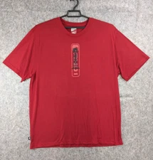 And1 T Shirt Men XXL Red Knit Black Logo Ballers Represent Short Sleeve Athletic