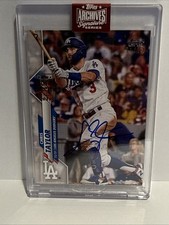 2023 Topps Archives Buyback Chris Taylor  AUTO /92 2020 Topps Series 2 Dodgers