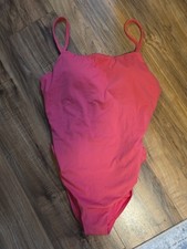 Athleta Womens Straight Neck One Piece Swimsuit Size XL NWT Pink