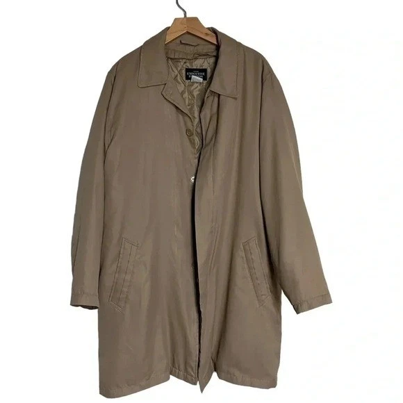 Chaqueta gabardina Executive Impulse beige para hombre Foto 2 de 4