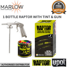 TOYOTA 1H2 DARK STEEL MICA U-POL RAPTOR 1 Bottle Kit + 100ml Tint + Raptor Gun