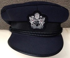 ORIGINAL BRITISH AIRWAYS female First officer VISOR CAP with Bullion badge