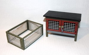 SCHLEICH FARM WORLD Rabbit / Bunny HUTCH and FENCE Playpen ONLY No Animal