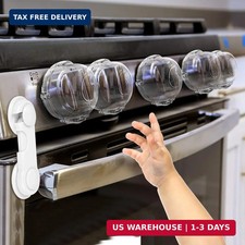 Mom's Choice Gold Awards Winner - Stove Knob Covers for Child Safety 5  1 Pack