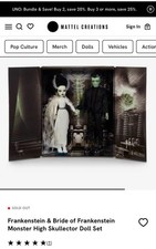 Mattel Creations Monster High Skullector Bride of Frankenstein Doll Set NEW!