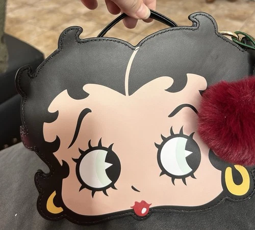 NWT-Betty Boop Face Purse W/ Handle & Shoulder Strap-So Adorable! ❤️❤️❤️