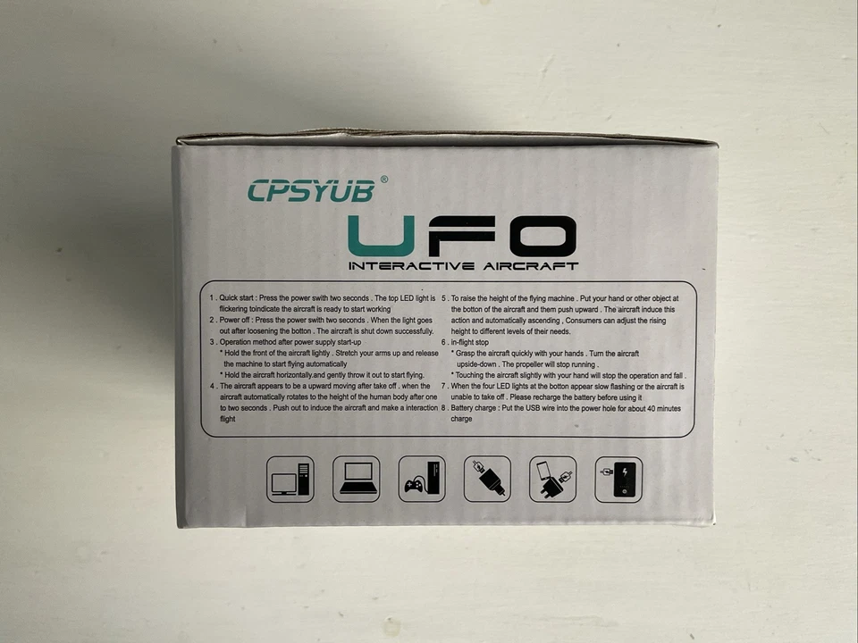 UFO Interactive Aircraft Blinking Lights Hand Controlled. New Opened Box - Image 4 of 4