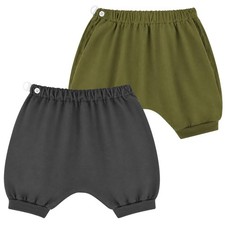 MooMoo Baby Bedwetting Short Pants Diaper Pants for Summer 2 Packs Absorbent ...
