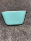 Vintage Pyrex 1.5” Pint Blue Turquoise Rectangular Refrigerator Dish 0502 No Lid