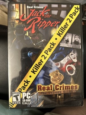 Real Crimes Killer 2 Pack Jack the Ripper The Unicorn Killer (PC ,2010) ~ Sealed