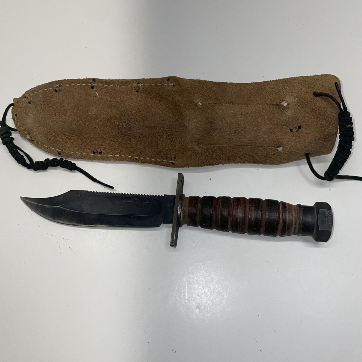 Camillus USA Jet Pilot Survival Knife 1981 Military Fighting Knife 