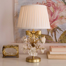 Best Seller Potterybarn LoveShackFancy Bouquet Table Lamp 19" 