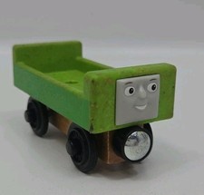 Wooden Thomas And Friends Train Green Christmas Troublesome Truck