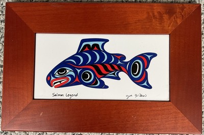 Northwest Native Framed Print On Tile - Joe Wilson