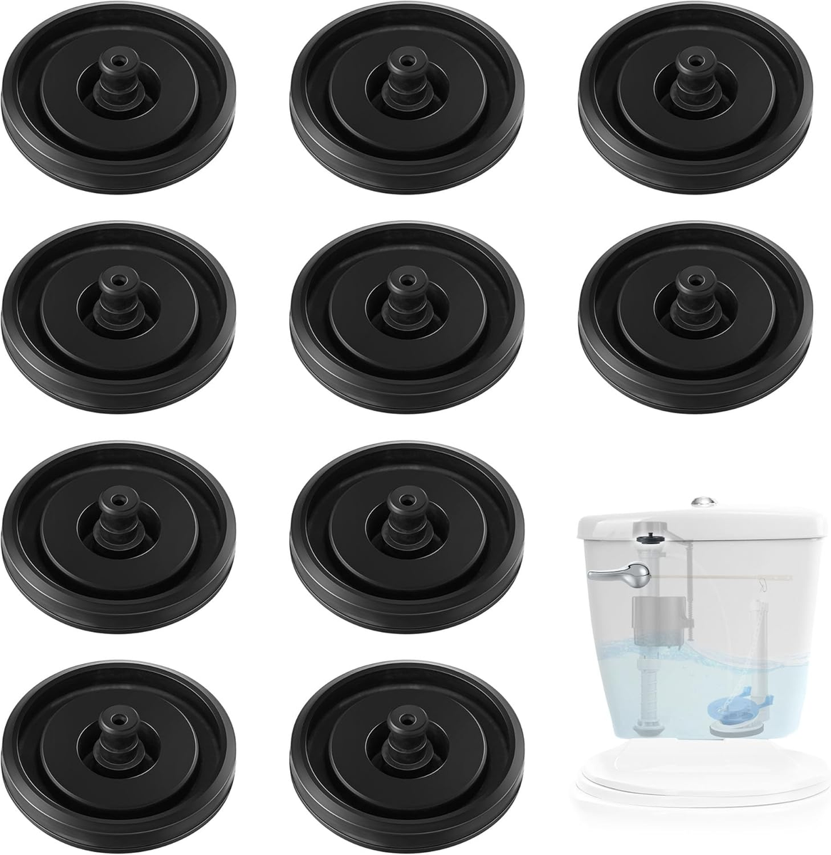 エル…② 10 Pcs 83143 Toilet Fill Valve Seal Compatible with Kohler Models