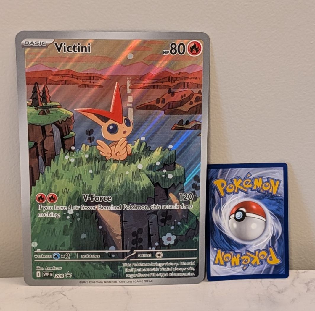 VICTINI SVP208 Illustration Rare Promo Pokemon Card NM JUMBO