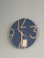 Acctim wall clock - NEW teal green/cream high quality 30cm width