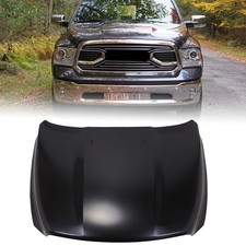 Front Hood Panel For 2009-2022 Ram 1500 Primed Steel Direct Replacement Front Hood Panel For 2009-2022 Ram 1500 Primed Steel Direct Replacement