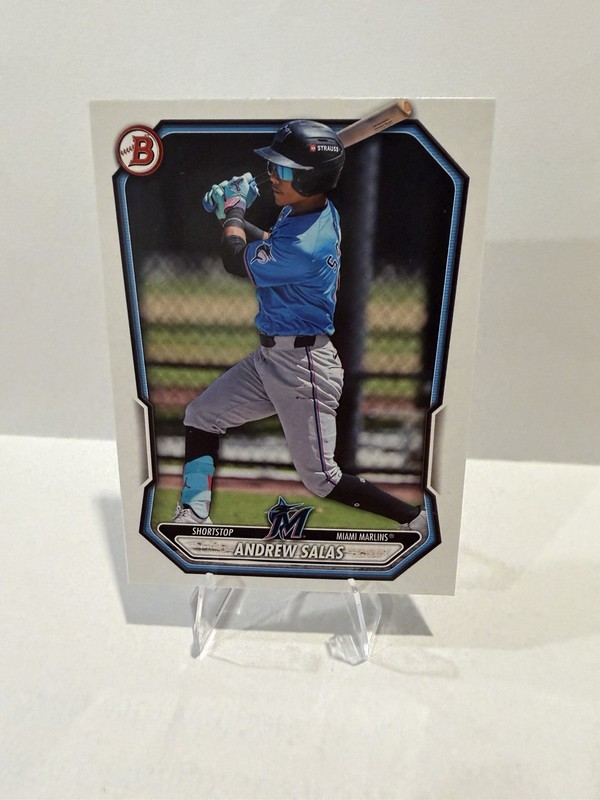 Andrew Salas 2026 Bowman BP-55 Base Set Miami Marlins Baseball Card