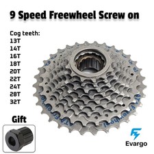 9 Speed ATA Freewheel Screw on Bicycle Mountain Bike Road Bike MTB Road 13T-32T