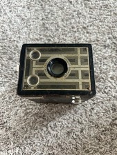 1930's Kodak Six-20 Brownie Junior Box Camera Art Deco Read Used