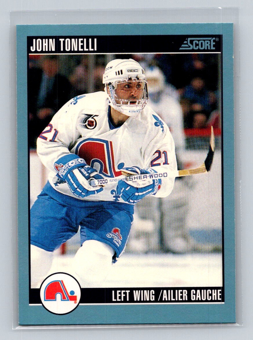 1992-93 Score Canadian #342 John Tonelli Quebec Nordiques