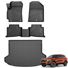 Seltos Floor Mats  Cargo Mat for 2024-2026 Kia Seltos S/LX/SX/X-Line Withou...