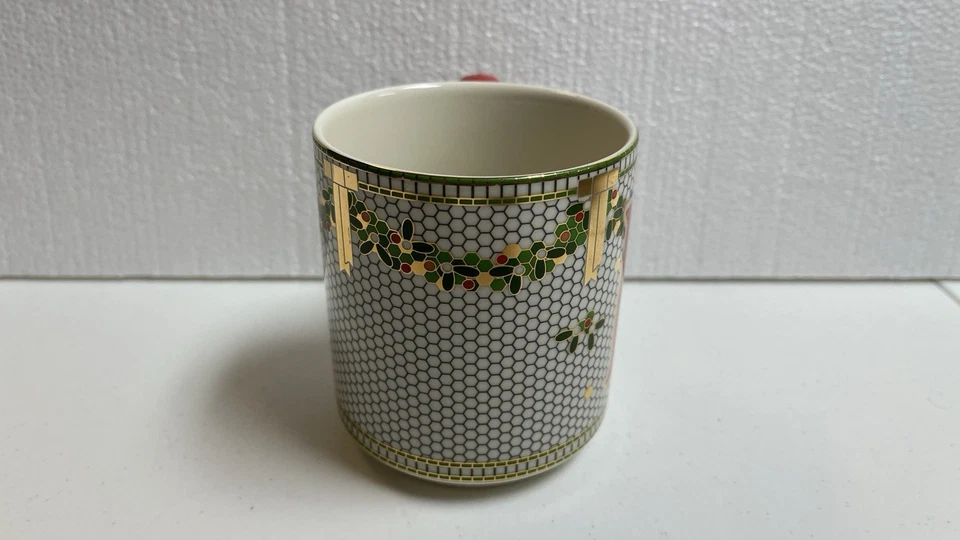 Anthropologie Mug Festive Bistro Tile Letter “K” Monogram Initial - Изображение 3 из 4