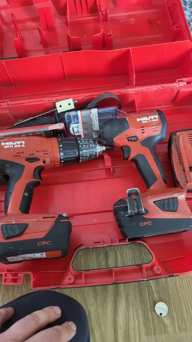 Hilti tools set,SFH22A Cordless Hammer Drill+SID 4-A22 22VCordless - Main Image